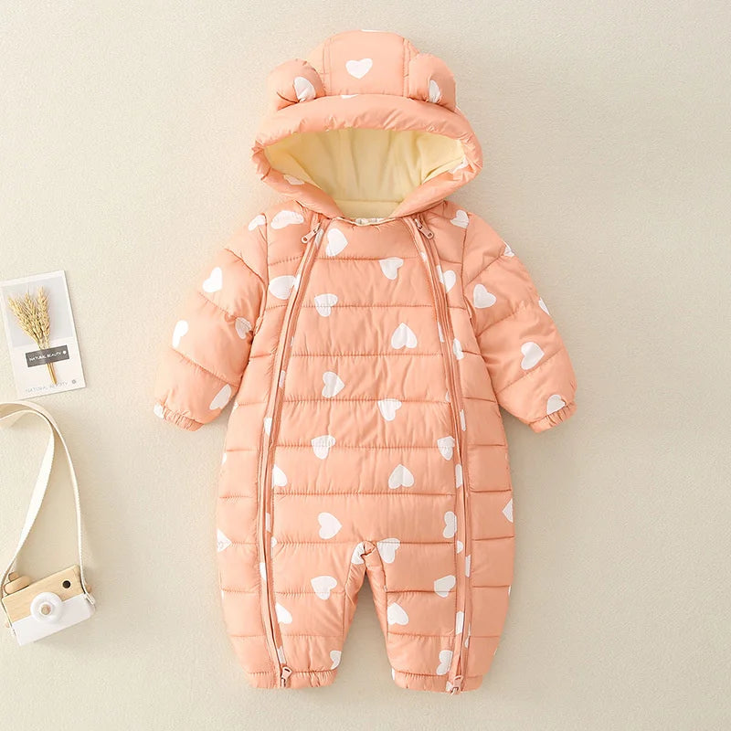 Baby Bubble cozy winter warm jumpsuit for infants, soft and comfortable, ideal for keeping babies warm during cold weather.