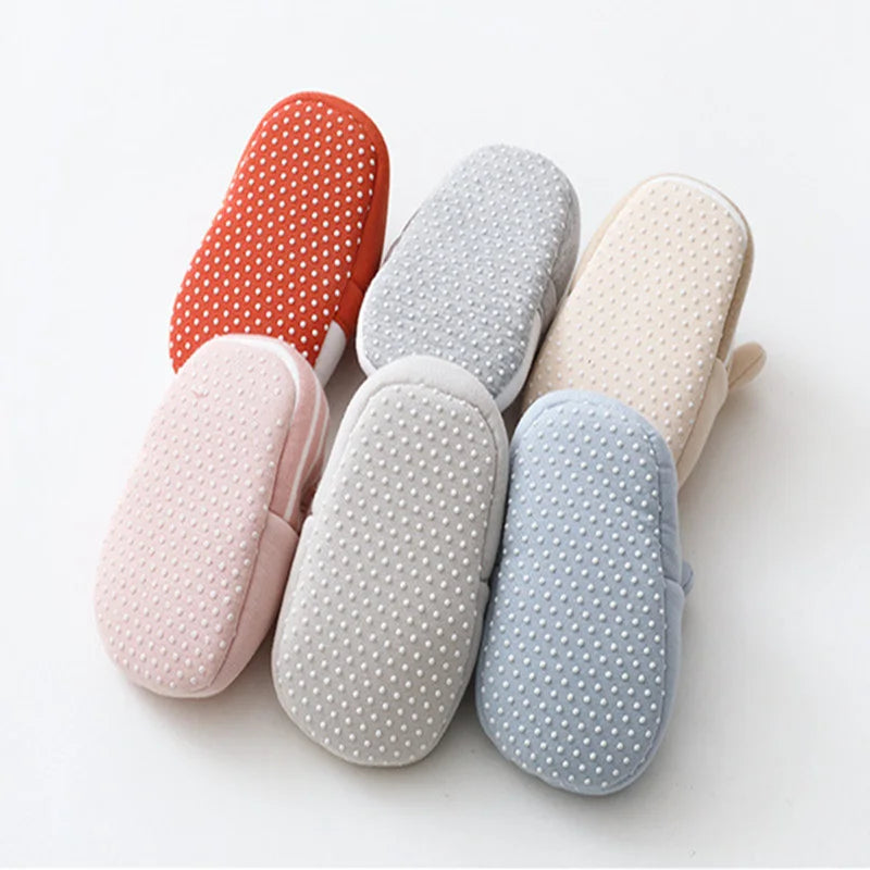 Baby Bubble First Walker Crib Shoes featuring soft anti-slip sneakers for infants, with breathable fabric and flexible soles.