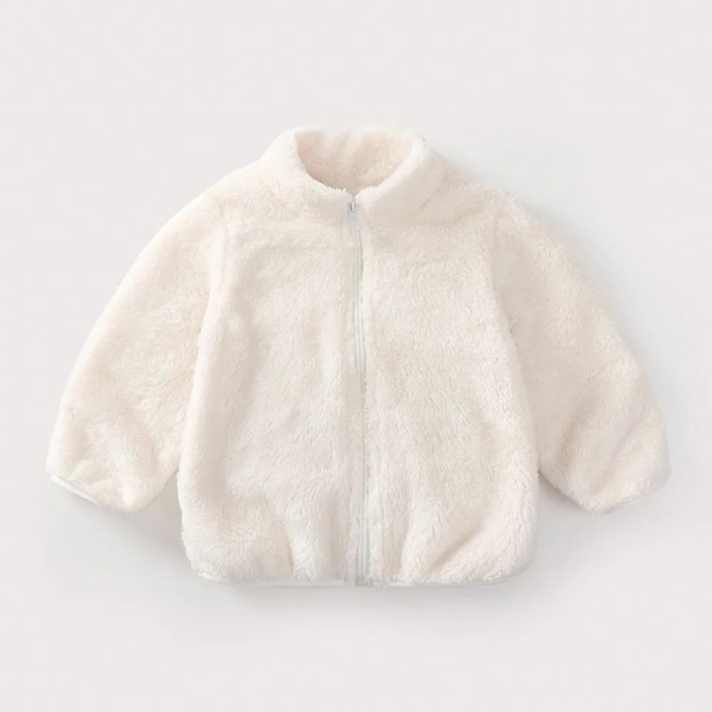 Baby Bubble plush warm jacket for infants, soft and cozy, with a cute design perfect for cold weather.