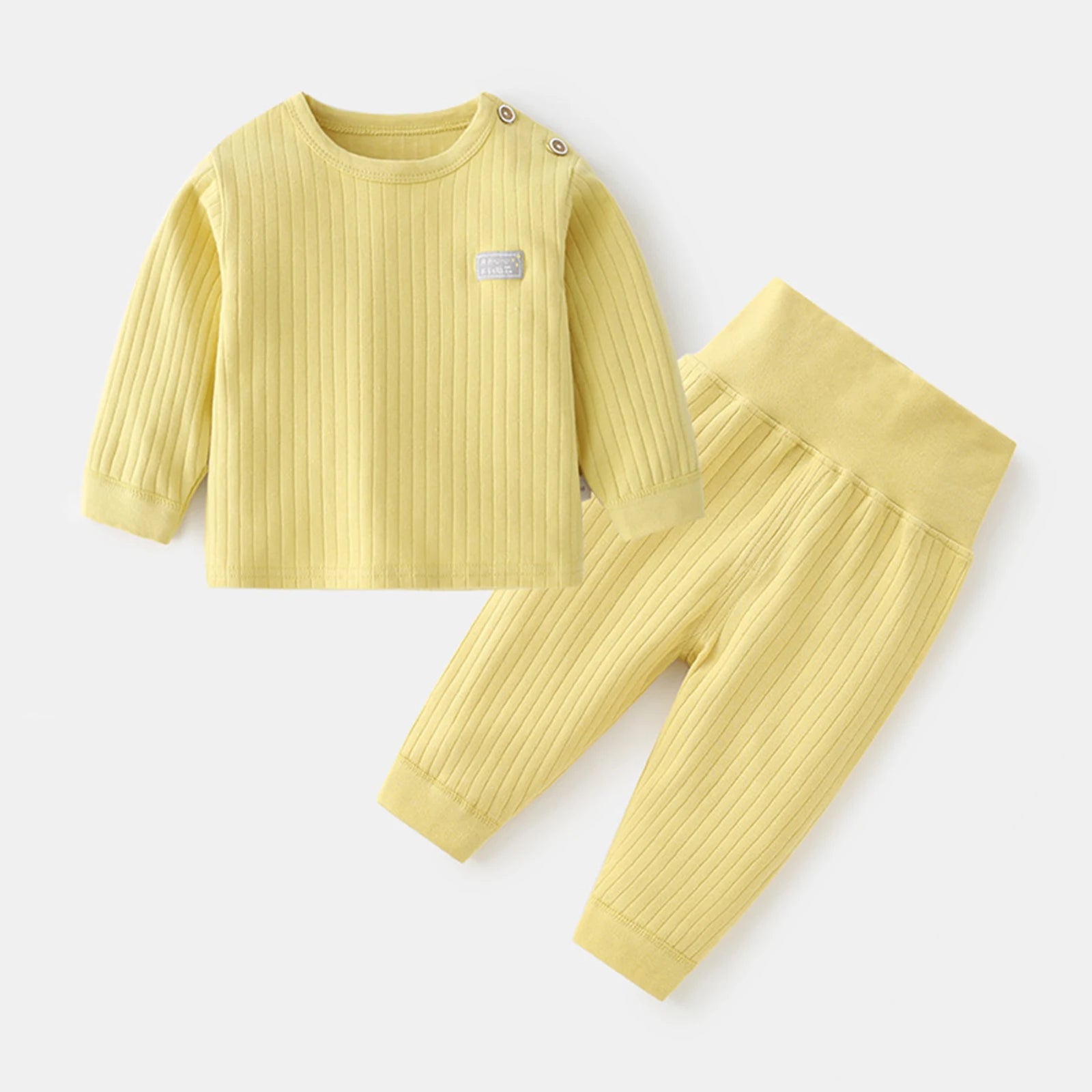 Baby Bubble thermal underwear suit for kids, colorful winter pajama set with warm sleepwear for boys and girls.