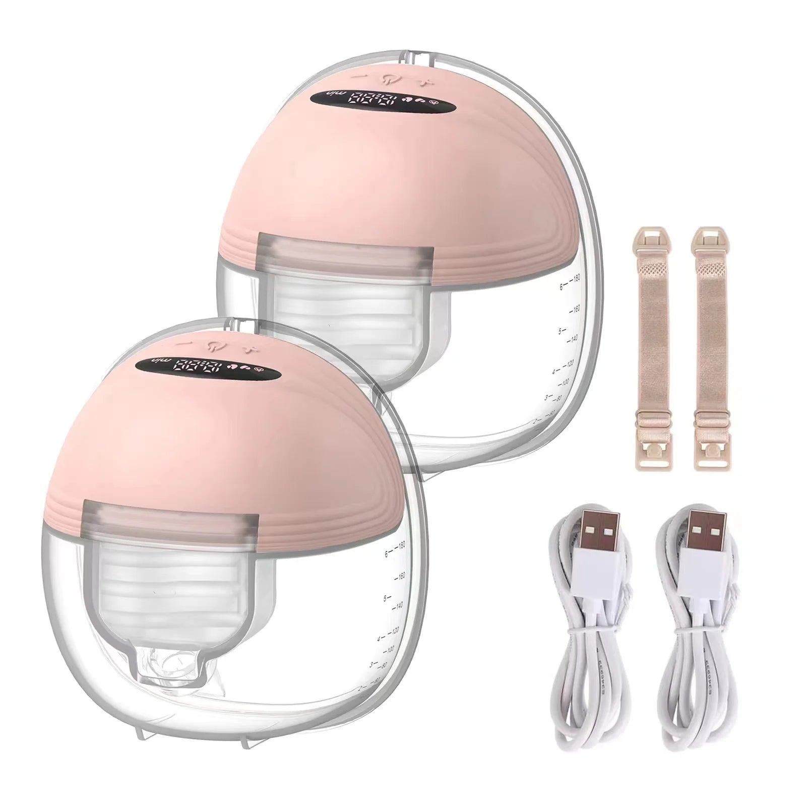Baby Bubble wearable breast pump, silent electric portable device for discreet breastfeeding, shown in a close-up view.