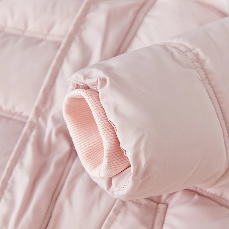Baby Bubble winter snowsuit, hooded puffer jumpsuit for babies, warm and cozy with insulated design for cold weather.