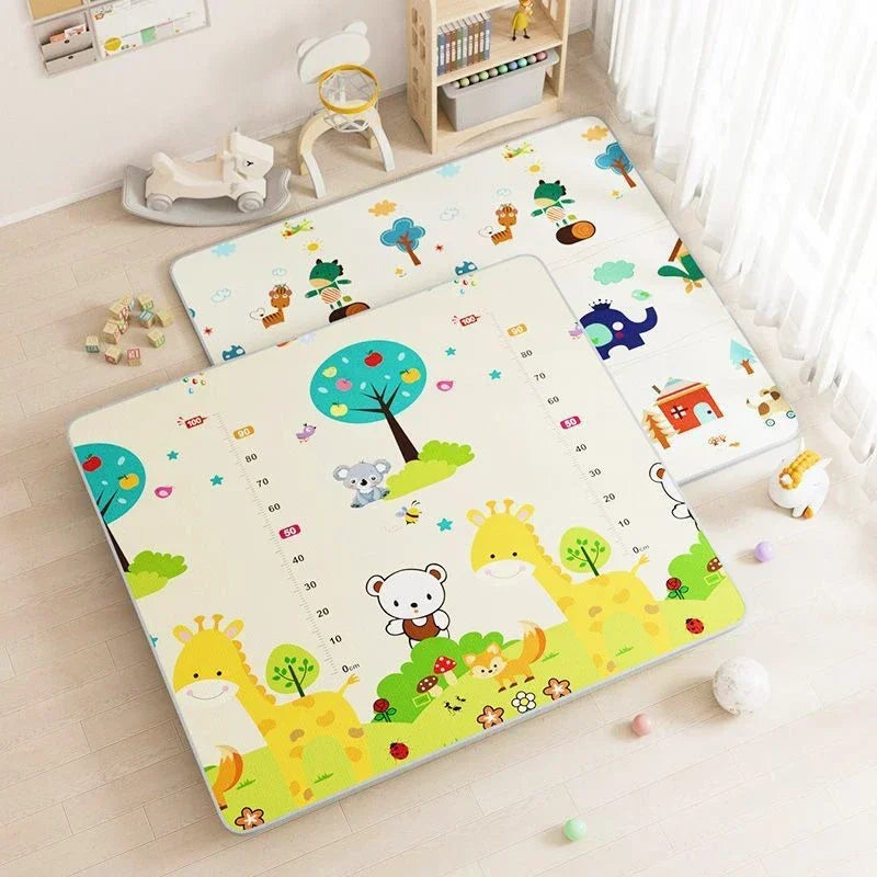 Baby Bubble thick 1cm EPE safety baby play mat with colorful design, ideal for crawling and tummy time on soft, cushioned surface.