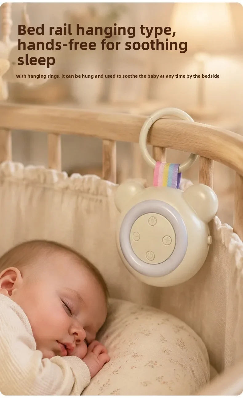 TS900 Baby Sleep Speakers Machine with Night Light, Portable White Noise Machine for Newborn, 15/30/60 Min Timer, Crib Stroller