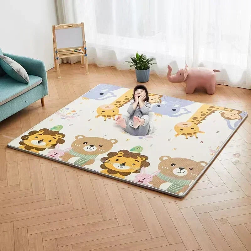 Baby Bubble thick 1cm EPE safety crawling mat with soft, cushioned surface for babies to play and crawl comfortably.