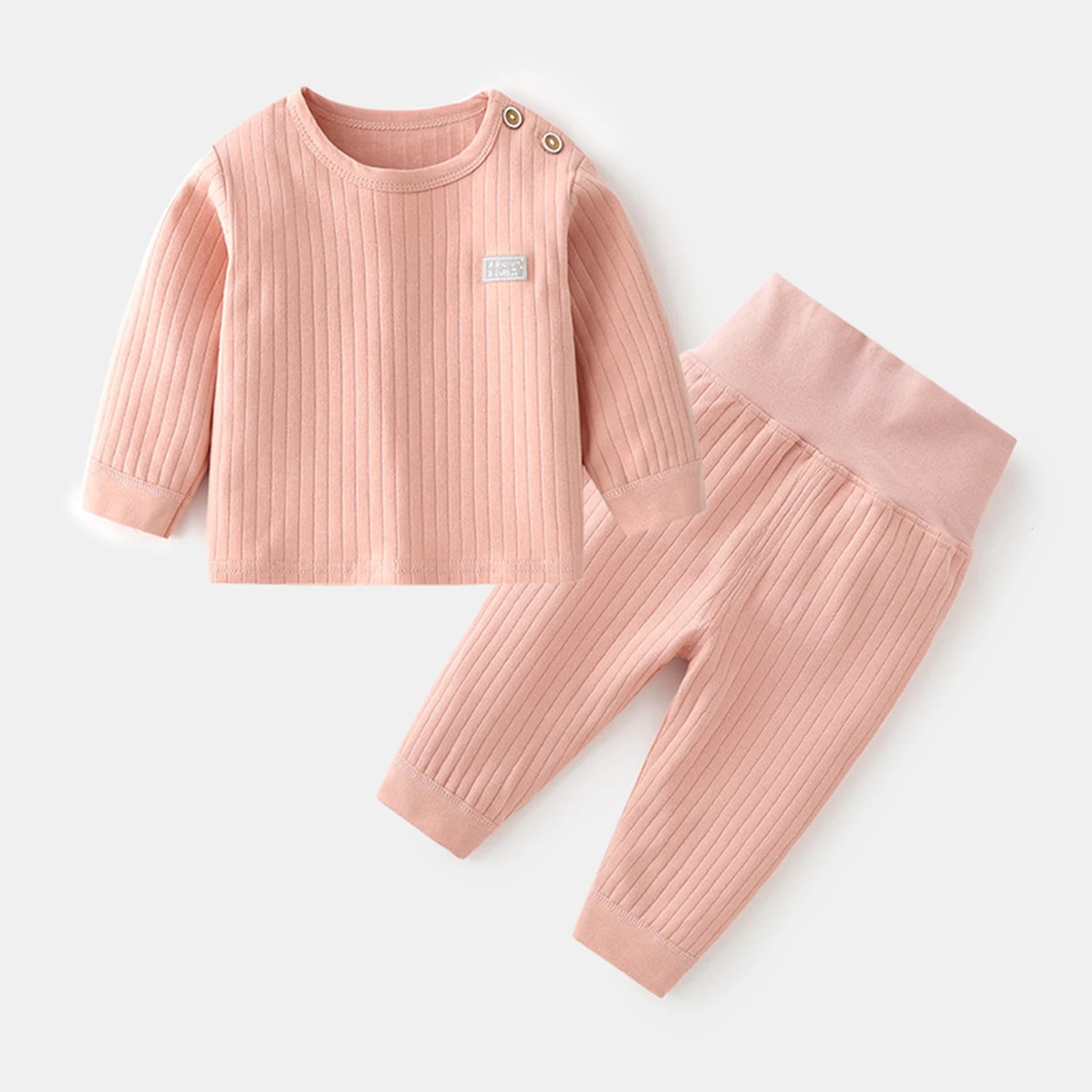 Baby Bubble thermal underwear suit for boys and girls, cozy candy-colored pajamas and warm sleepwear for infants and toddlers.