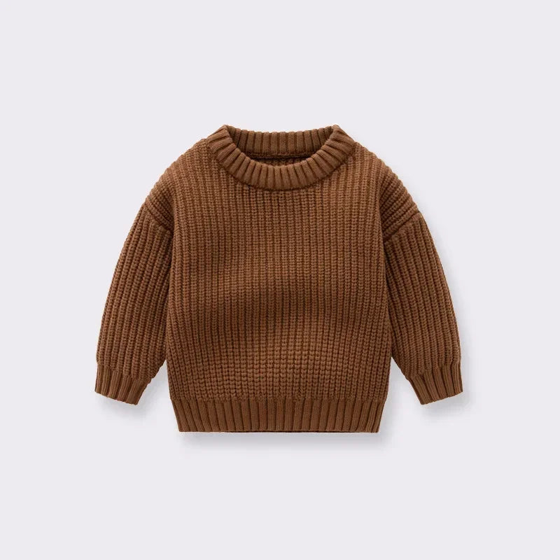 Baby Bubble CLO baby knit pullover sweater in soft, cozy fabric, featuring a cute, classic design for infants.
