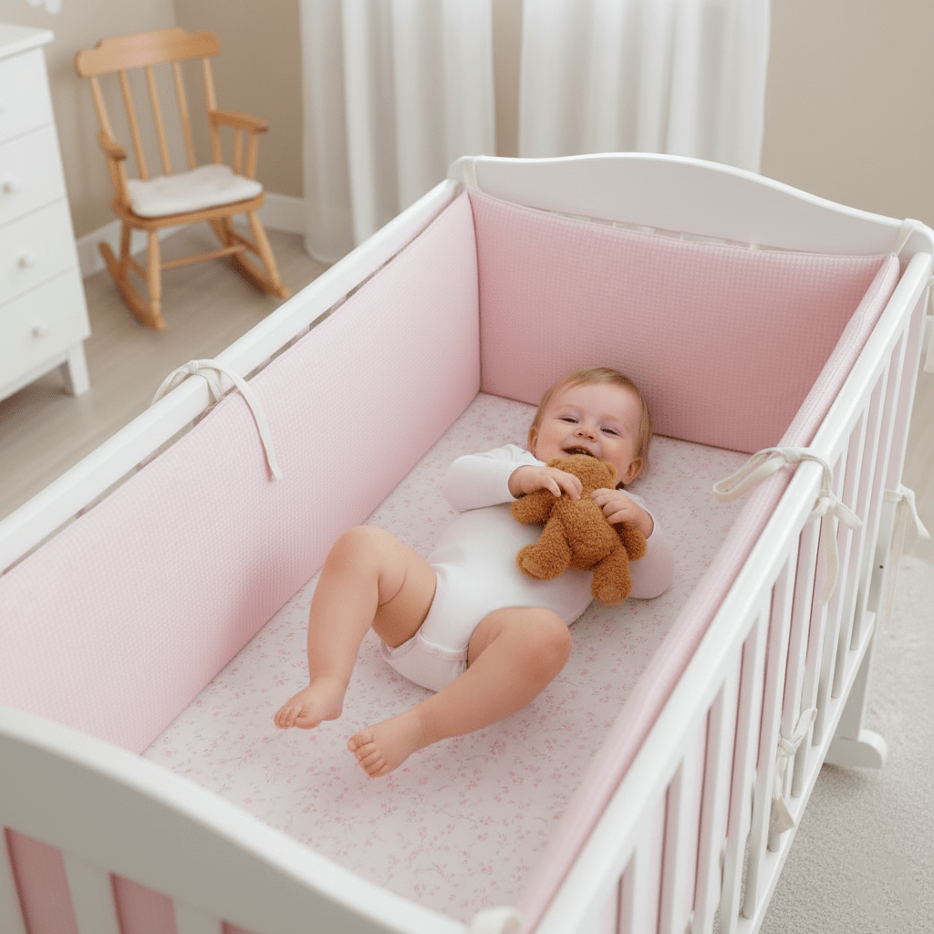 Premium Baby Crib Cushion - Cushy™ - Baby Bubble
