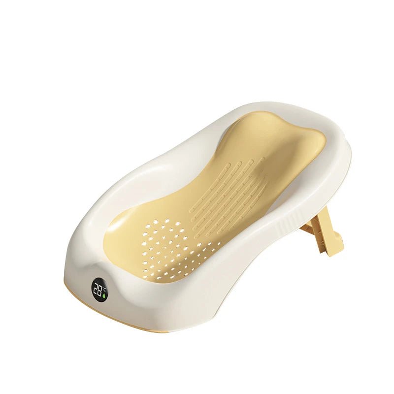 Folding Baby Bath Tub – Non - Slip Newborn Shower Support - Baby Bubble