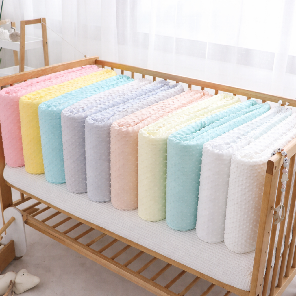 Baby Bubble CozyNest™ premium baby crib cushion with soft fabric and plush padding, designed for comfort and safety in the crib.