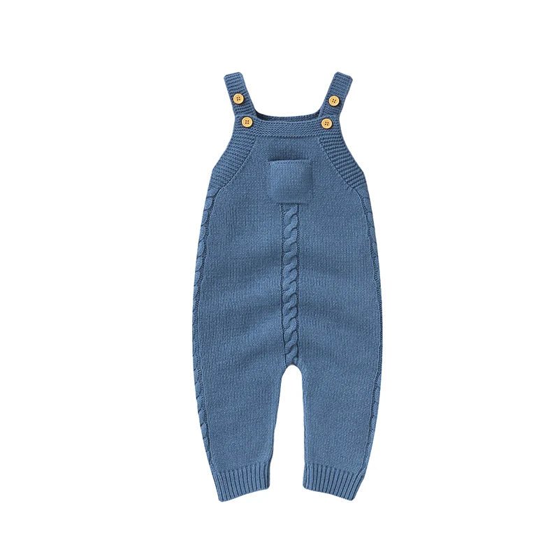 Baby Rompers for Boys Girls Solid Sleeveless Knitted Jumpsuits Playsuits 0 - 18m One Piece Newborn Netural Outfits Toddler Clothes - Baby Bubble
