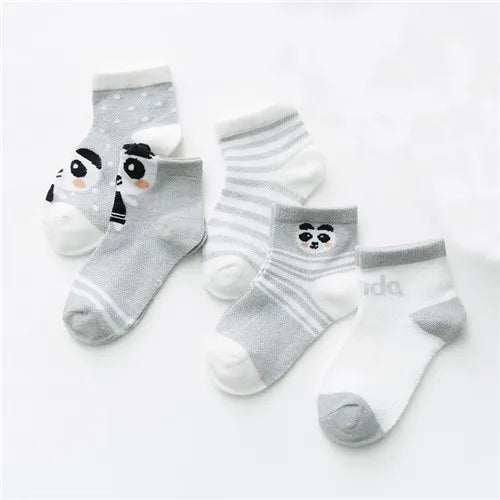 Baby Bubble soft cotton baby socks in a 5-pack, featuring colorful, cozy knit socks for infants and toddlers.