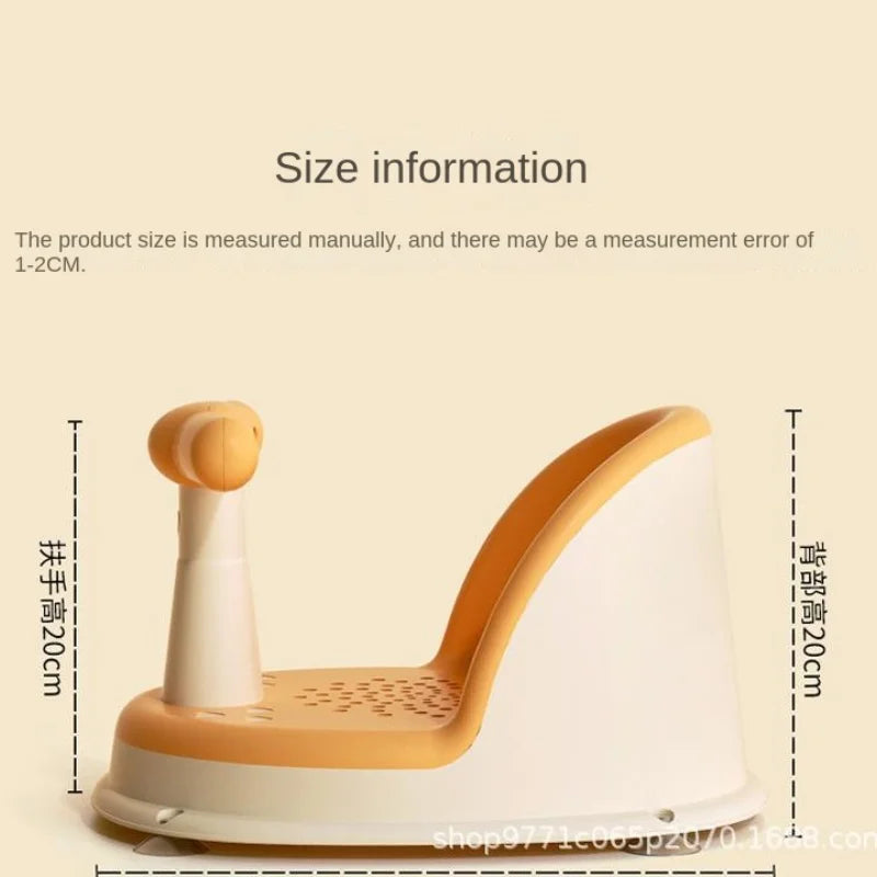 Baby Bubble portable adjustable bath seat for baby shower, with cushioned support and sturdy frame for safe bathing.