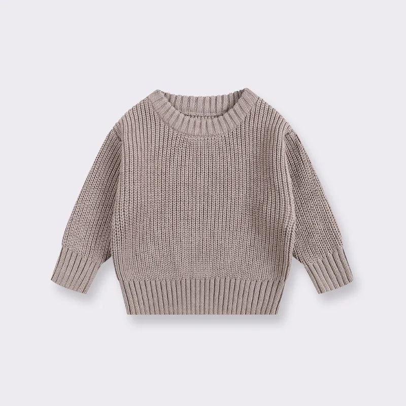 Baby Bubble CLO baby knit pullover sweater featuring soft, cozy knit fabric and a cute, classic design for infants.