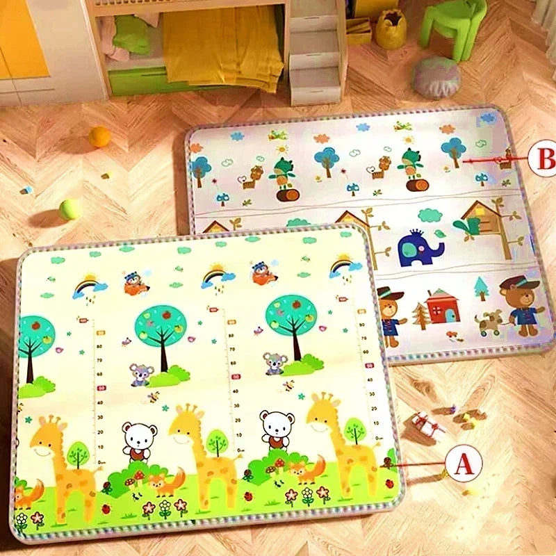 Baby Bubble thick 1cm EPE safety crawling rug, soft baby play mat with colorful patterns for crawling and tummy time.