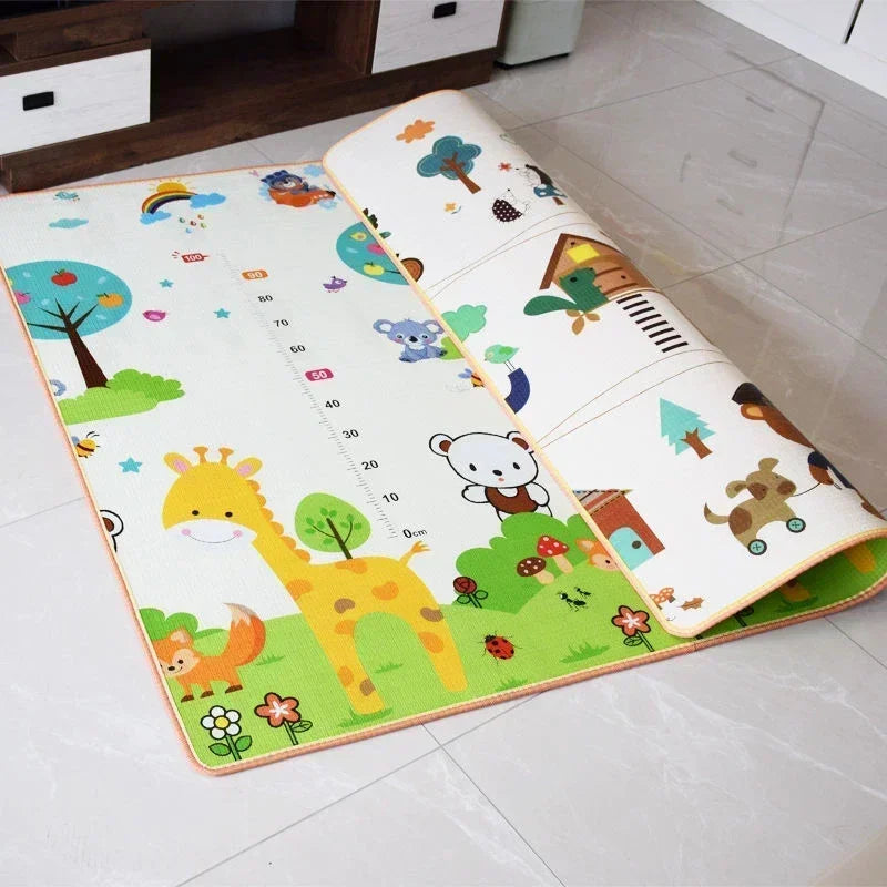 Baby Bubble baby crawling play mat made from non-toxic EPE foam, soft and safe for infants to play and explore.