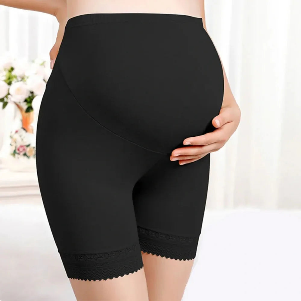 Maternity wide leg pants by Baby Bubble with over-belly design, soft fabric, and relaxed fit for comfortable pregnancy style.