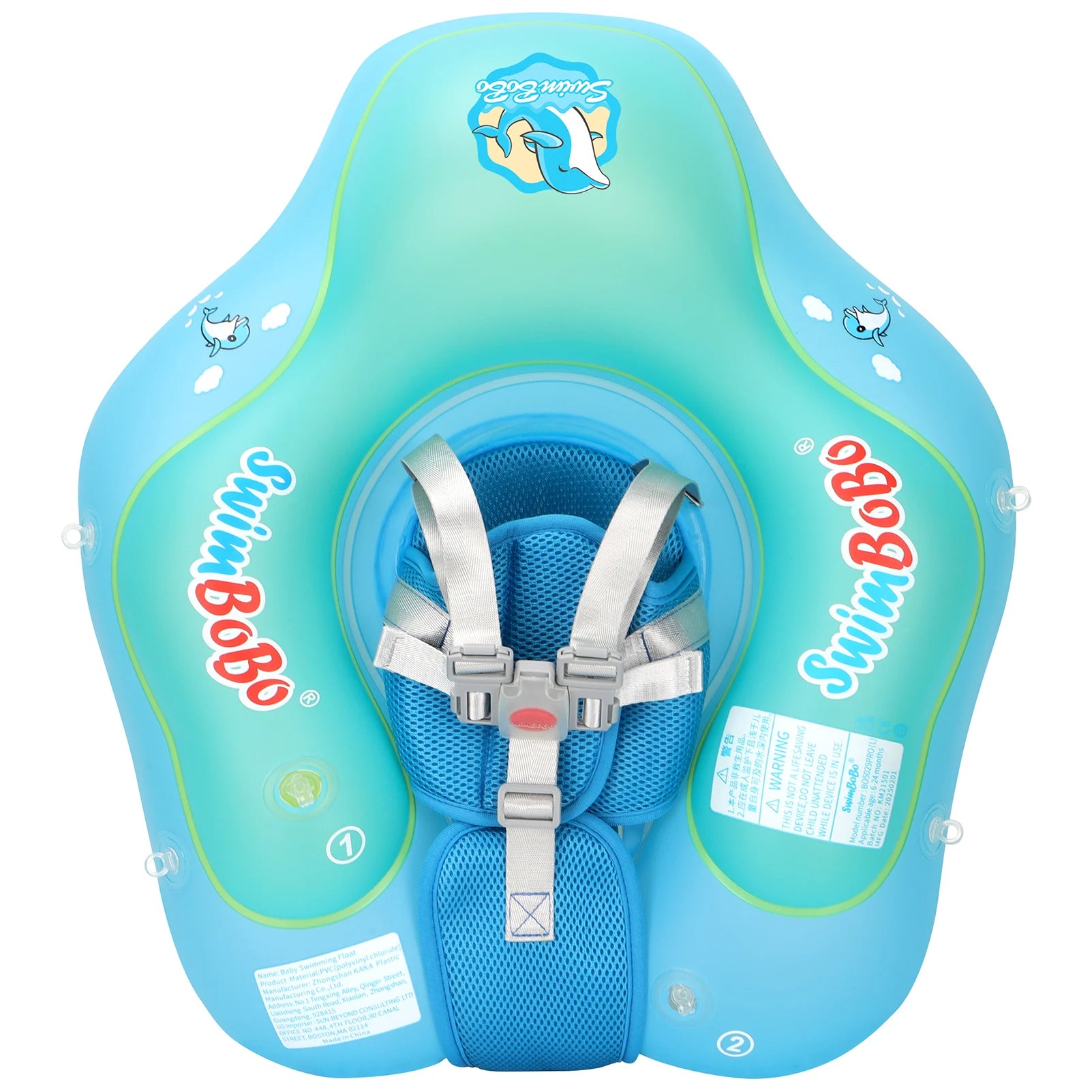 Baby Bubble baby float ring with canopy providing UV sun protection, featuring a colorful inflatable ring and sunshade for safety.