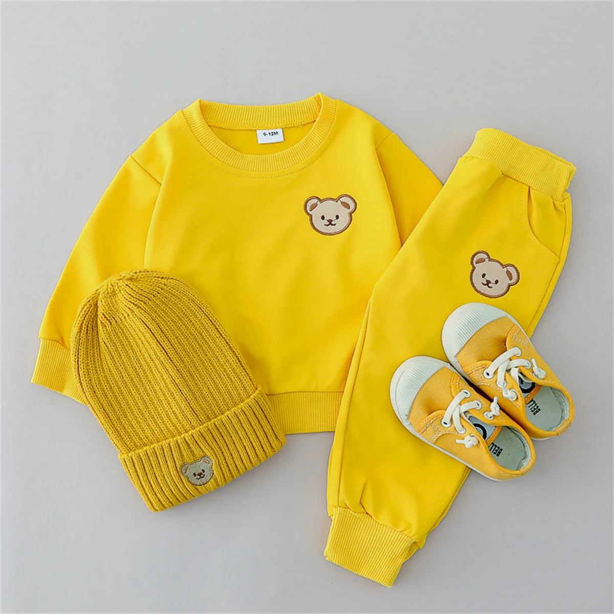 Baby Bubble Little Bear outfit in a cute two-piece set, featuring a cozy bear-themed top and matching bottoms for infants.