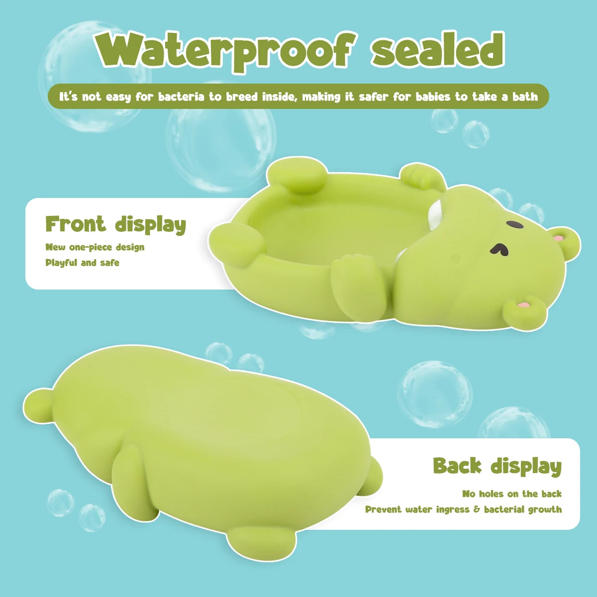 Baby Bubble floating bath animal toys set with colorful plush sea creatures for toddlers' water play and bath fun.