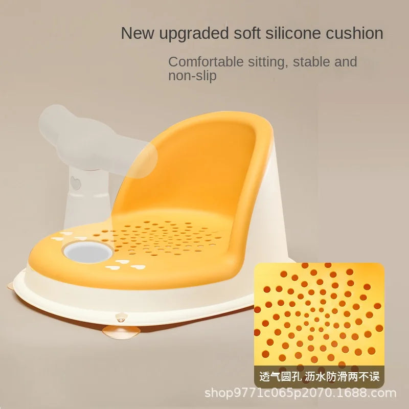 Portable Baby Shower Seat by Baby Bubble with adjustable bath stand for secure and comfortable bathing of infants.