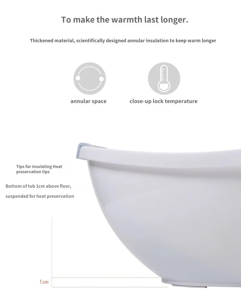Egg-shaped Baby Bubble bathtub for newborns, safe and comfortable baby bath tub with soft, contoured design for gentle bathing.
