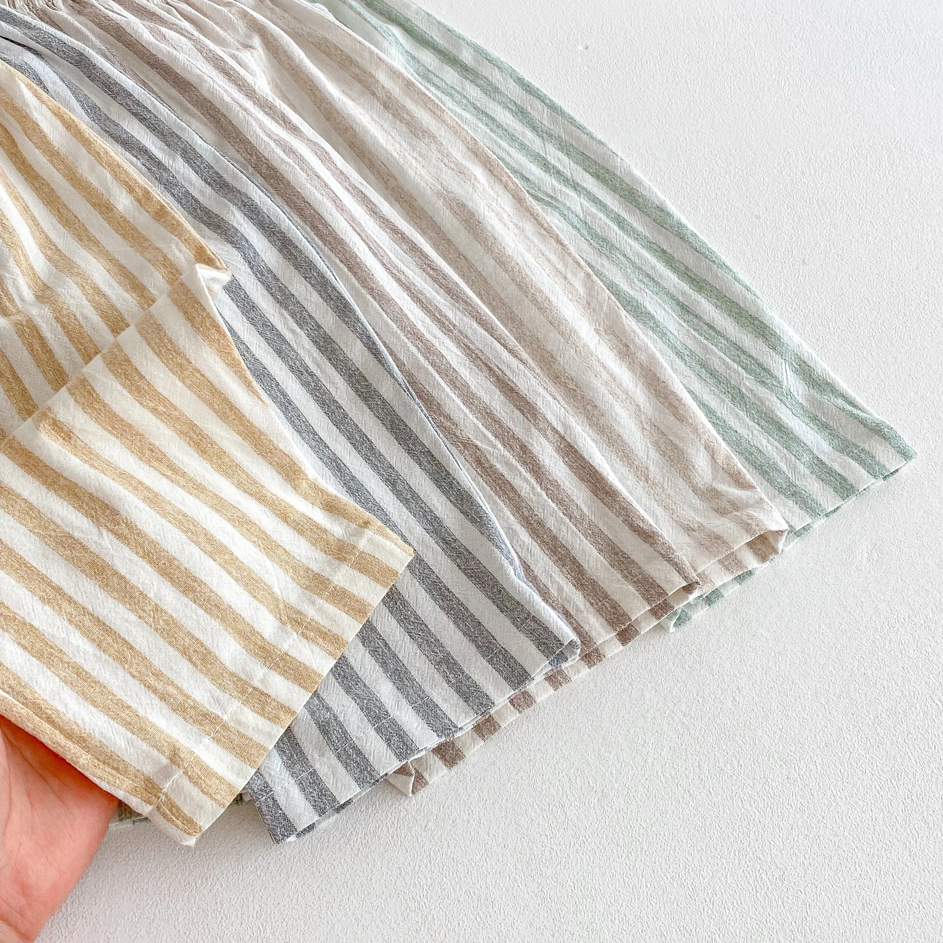 Baby Bubble toddler pants with comfortable striped design, soft fabric, and elastic waistband for easy wear and movement.
