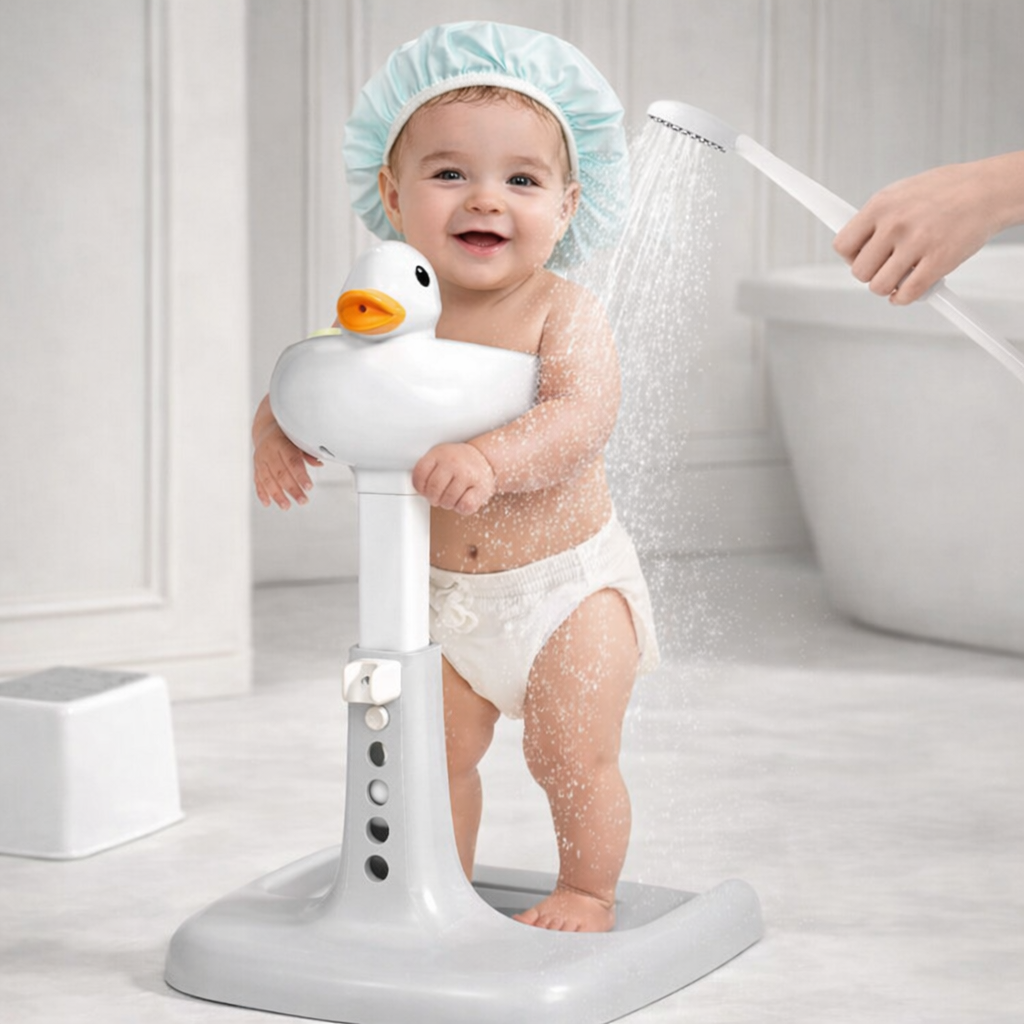Baby Standing Bath Support | Safe Non-Slip Bath Helper | Baby Bubble