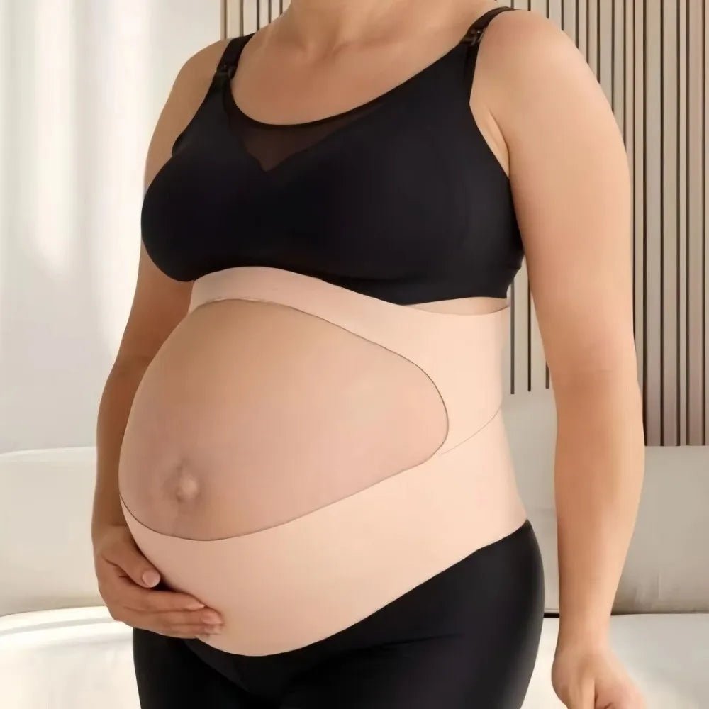 One - Piece Maternity Belt Waist Care Thin Pregnant Support Belly Band Adjustable Maternity Abdomen Brace Protector - Baby Bubble