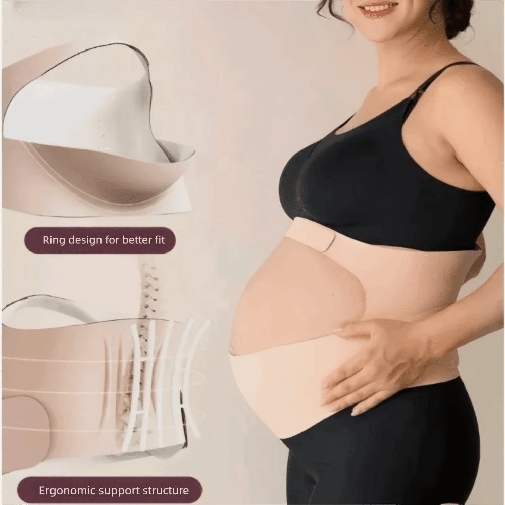 One - Piece Maternity Belt Waist Care Thin Pregnant Support Belly Band Adjustable Maternity Abdomen Brace Protector - Baby Bubble