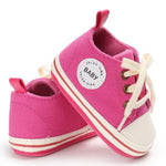 First Walker Canvas Baby Shoes First Walkers Toddler Canvas Sneaker Shoes Baby Bubble Store Pink 1 